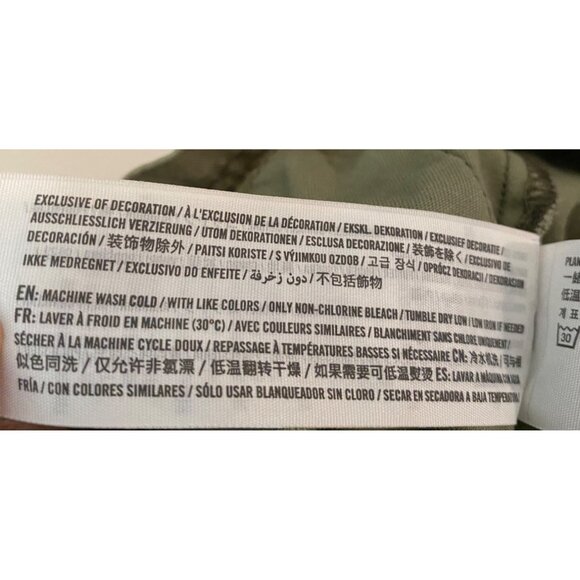 Abercrombie Kids Hooded Jacket With Patches Army Green Size 9/10 - Picture 4 of 11